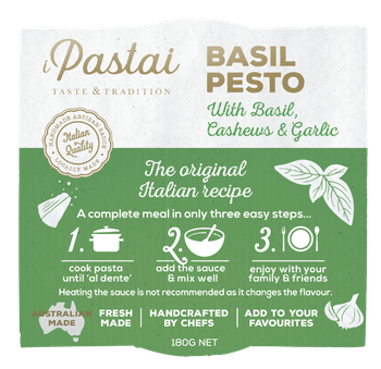 Basil Pesto with Basil, Cashews & Garlic180g