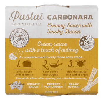 Carbonara Creamy Sauce with Smoky Bacon 300g