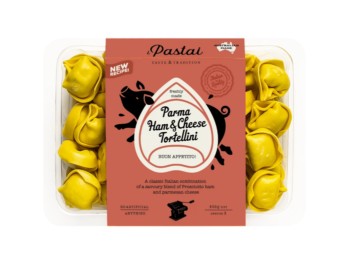 Parma Ham & Cheese Tortellini 500g