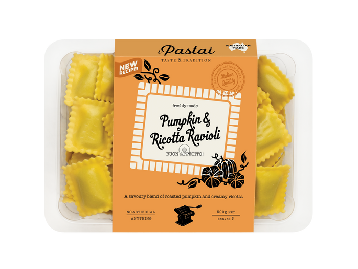 Pumpkin & Ricotta Ravioli 500g