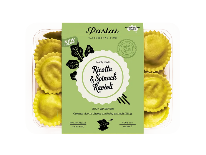 Ricotta & Spinach Ravioli  500g