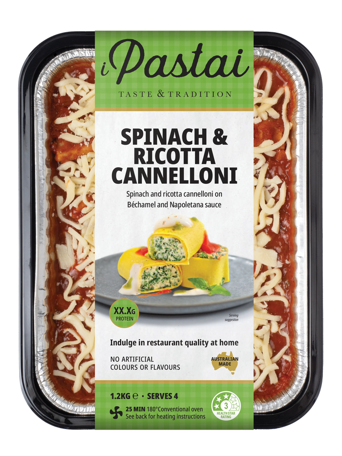 Spinach & Ricotta Cannelloni 1.2kg